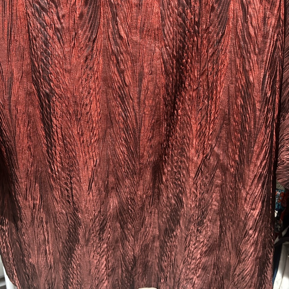 Zonda Nellis silk wool blend wearable art duster cardigan 100% silk lining - Picture 14 of 16